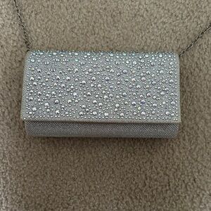 Elegant Silver Clutch Bag